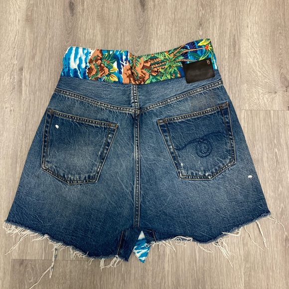 R13 Tie Waist Cross over Short. Size 27 - Picture 9 of 12